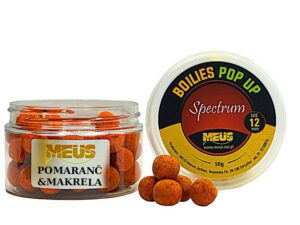 BOILIES SPECTRUM POP UP - Pomaranč Makrela 12mm 50g