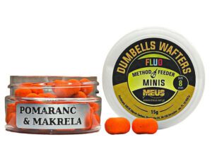 DUMBELLS FLUO WAFTERS 8mm 15g – Pomaranč Makrela