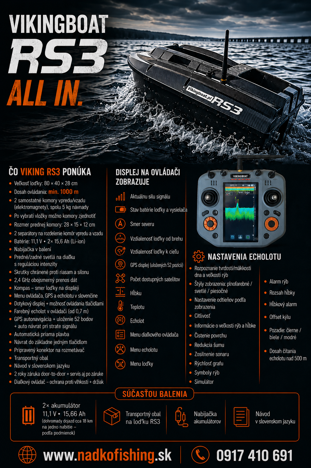 VikingBoat RS3 Zavážacia loďka ALL IN – Obrázok 3