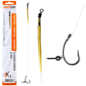 Kaprový nadväzec Fluorocarbon D-Rig veľkosť háčika #4