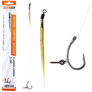 Kaprový nadväzec Fluorocarbon D-Rig veľkosť háčika #6