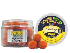 FLUO POP UP CHALLENGE 15MM SQUID & SCOPEX