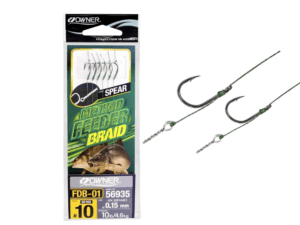 Nadväzec Owner FDB-01 Method Feeder Spear, háčik č. 10, 0,15mm, 6ks - ESOX