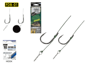 Nadväzec Owner FDB-01 Method Feeder Spear, háčik č. 12, 0,12mm, 6ks - detail - ESOX