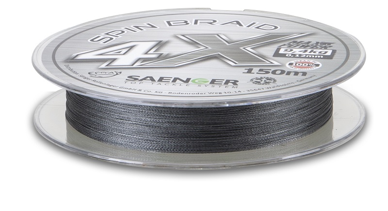 Saenger šnúra 4X Spin Braid 150 m 0,18 mm – Obrázok 2