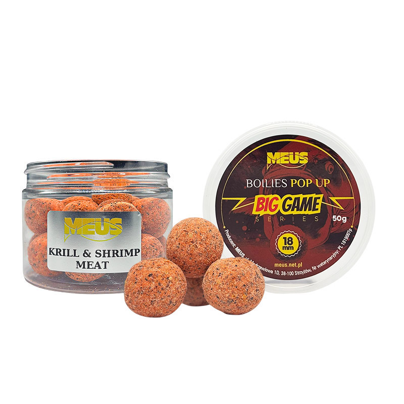 POP UP 18MM BIG GAME – Krill & Shrimp Meat
