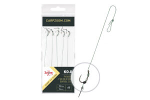 CarpZoom nadväzec Power Feeder Rig KO.8 barbless, č. 6, 5 ks