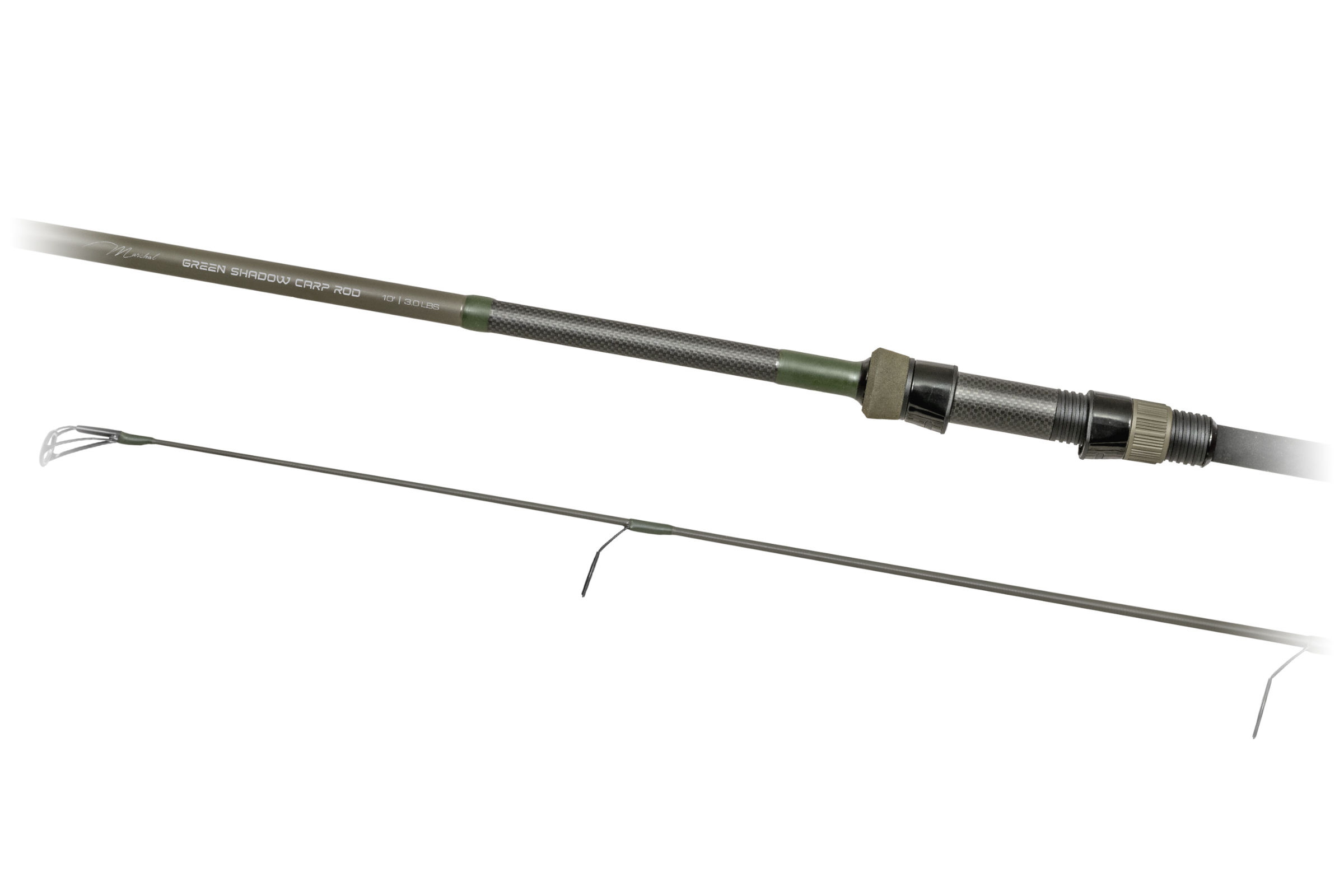 Marshal Green Shadow Carp Rod, 10 stôp, 3 libry, 2 diely