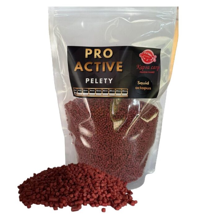 Pelety pro active červené Squid 3mm