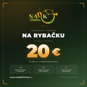 Darčekový poukaz Naďko Fishing v hodnote 20 €