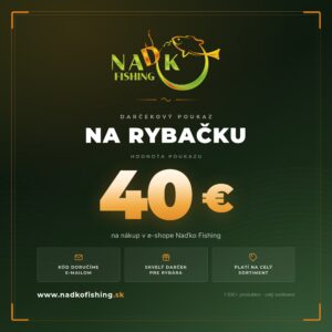 Darčekový poukaz Naďko Fishing v hodnote 40 €