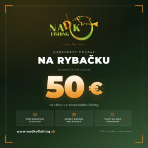 Darčekový poukaz Naďko Fishing v hodnote 50 €