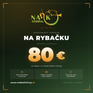 Darčekový poukaz Naďko Fishing v hodnote 80 €