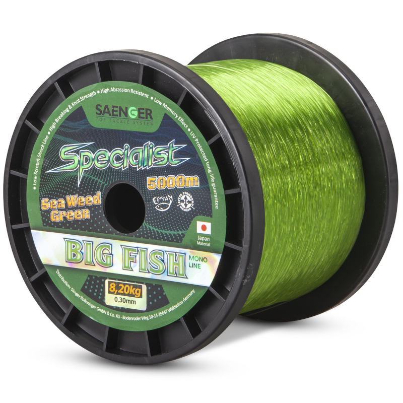 Saenger vlasec Specialist Big fish mono line 0,28mm 5000m