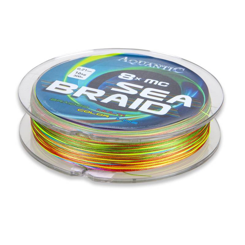 Aquantic šnúra osemprameňová MC Sea-Braid 0,30 mm/300 m multicolor
