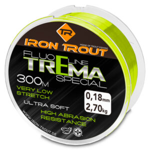 Iron Trout vlasec Fluo line Trema special 300 m 0,18 mm, červená