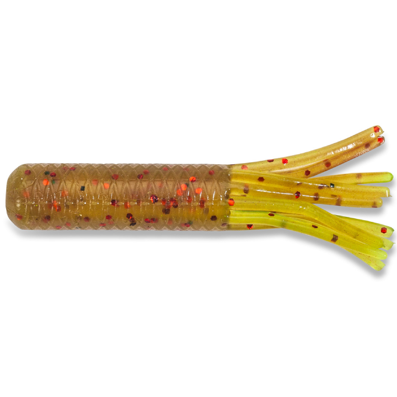 Iron Claw gumová nástraha Moby Tube Motoroil dk. Red Flakes 9cm 8ks