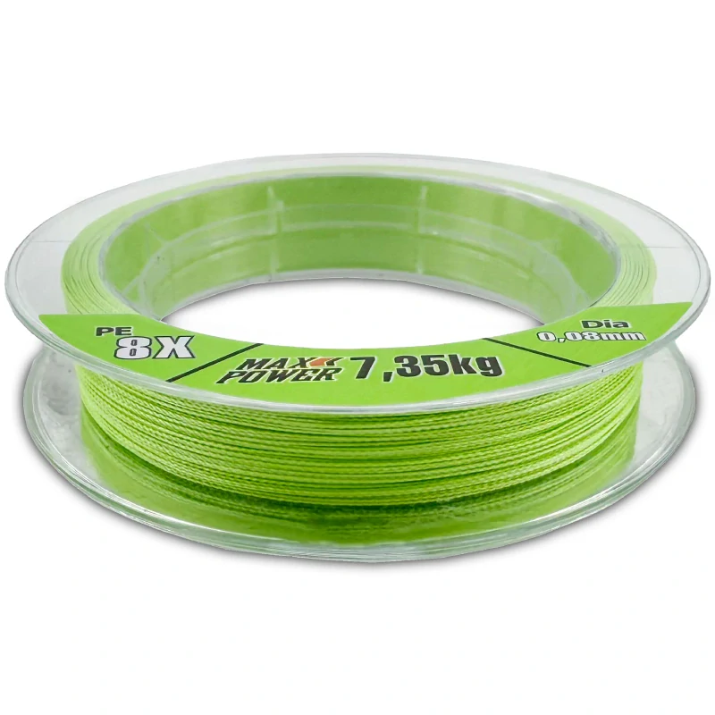Doiyo šnúra S´zuki X8 Smart Line 150m 0,08mm 7,35kg Fluo Green