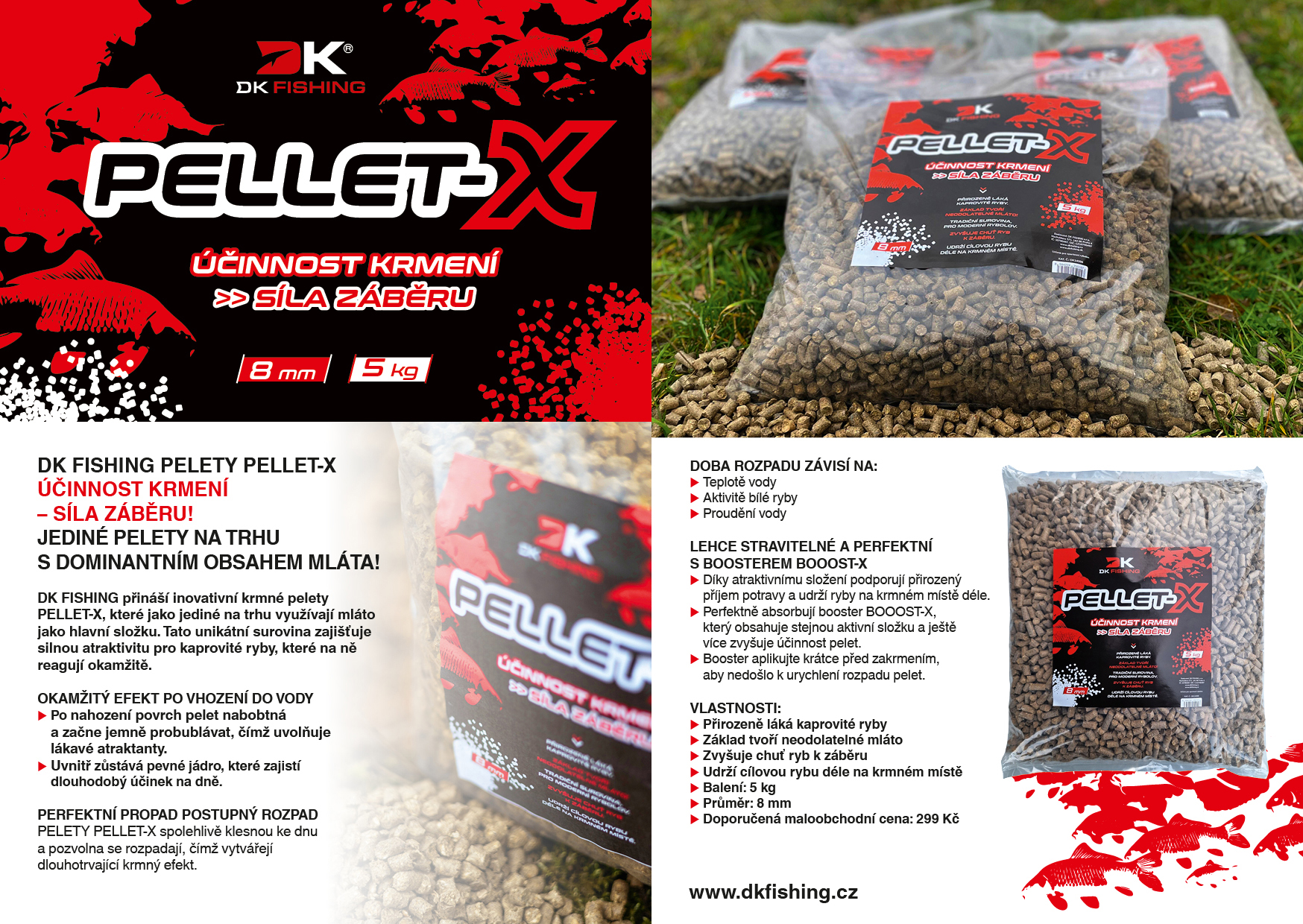 DK FISHING pelety z pivovarských mlát PELLET-X 5kg 8mm – Obrázok 5